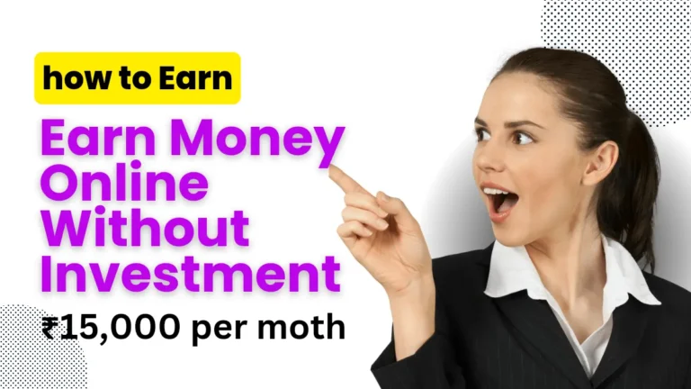 earn money online without investment